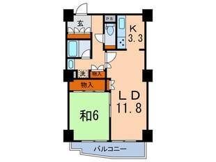 文京ｸﾞﾘｰﾝｺｰﾄﾋﾞｭｰﾀﾜｰ本駒込B棟の物件間取画像